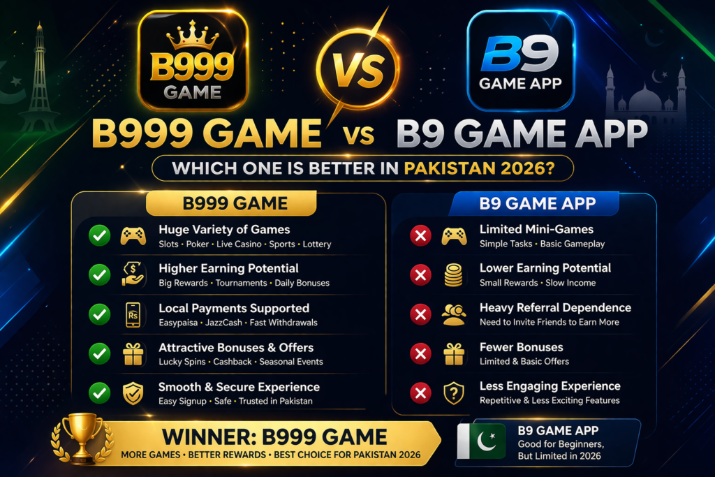 B999 Game vs B9 Game